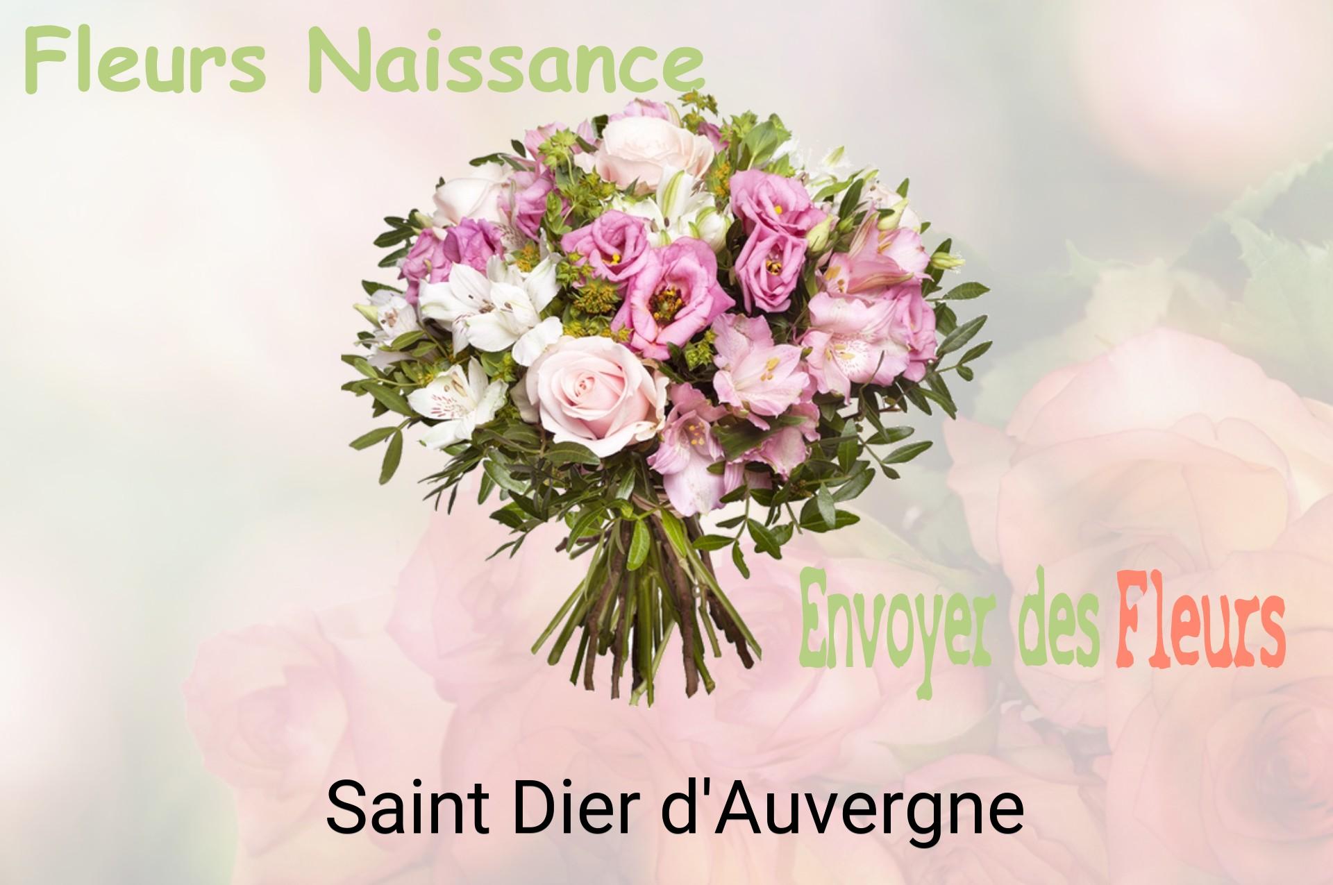 Bouquet de fleurs de naissance livré à Saint-Dier-d'Auvergne
